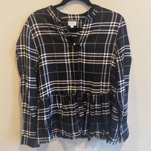 Plaid button down